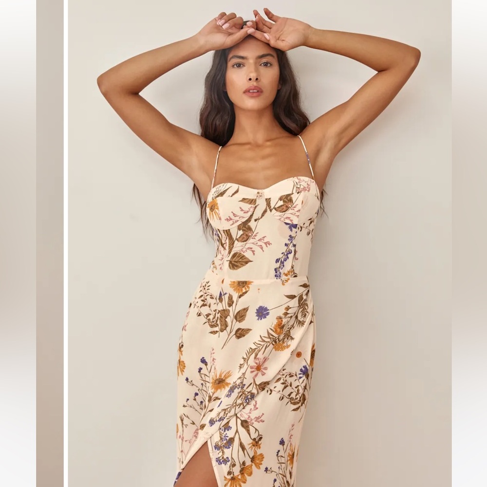 Reformation Kourtney Dress Frolic - Size 2